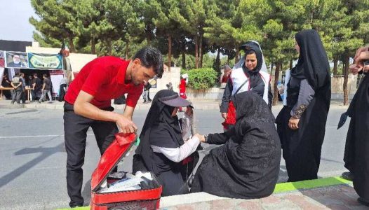 ارائه خدمات درمانی به بیش از ۲۸۰۰ نفر از عزاداران مراجعه‌کننده به پایگاه‌ها و مراکز درمانی هلال