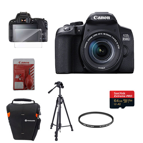 برسی پک ویژه دوربین عکاسی canon 850d 18-55