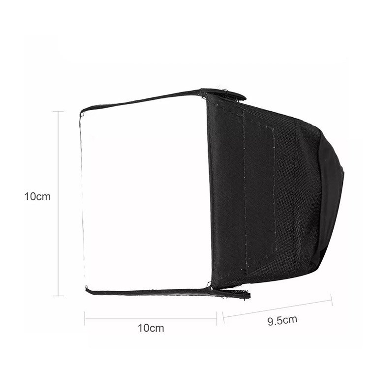 برسی سافت باکس رو دوربینی گودکس Godox 10×10 cm Softbox for Speedlite