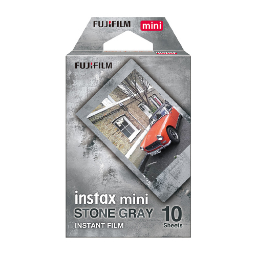 برسی کاغذ دوربین instax mini طرح Stone gray