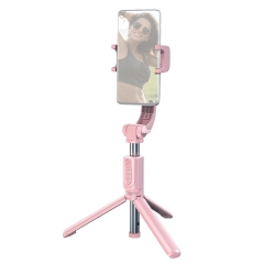 برسی گیمبال موبایل بیسوس Baseus SULH-04 Bluetooth Folding Stand Selfie Stabilizer Pink