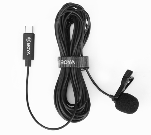 برسی میکروفن یقه ای بویا BOYA BY-M3 lavalier Microphone