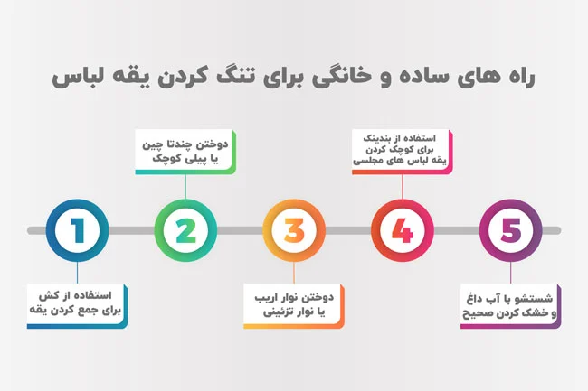 راه های ساده و خانگی برای تنگ کردن یقه لباس