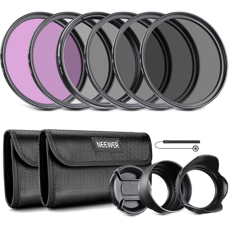 برسی کیت فیلتر لنز 55 میلی متری ND نیور NEEWER 55mm ND Lens Filter Kit