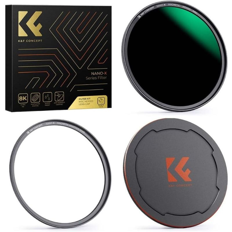 برسی فیلتر لنز K&F Concept 82mm Magnetic ND1000 Lens Filter