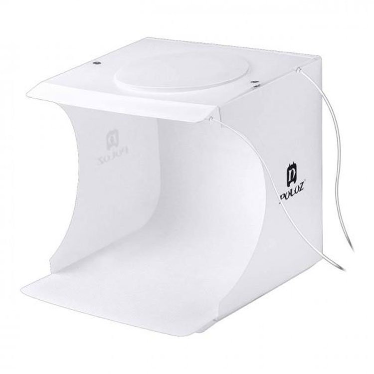 برسی خیمه پلوز ال ای دی دار Puluz 20×20 2xLEDs Light Tent