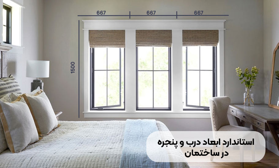 استاندارد ابعاد درب و پنجره در ساختمان ؟
