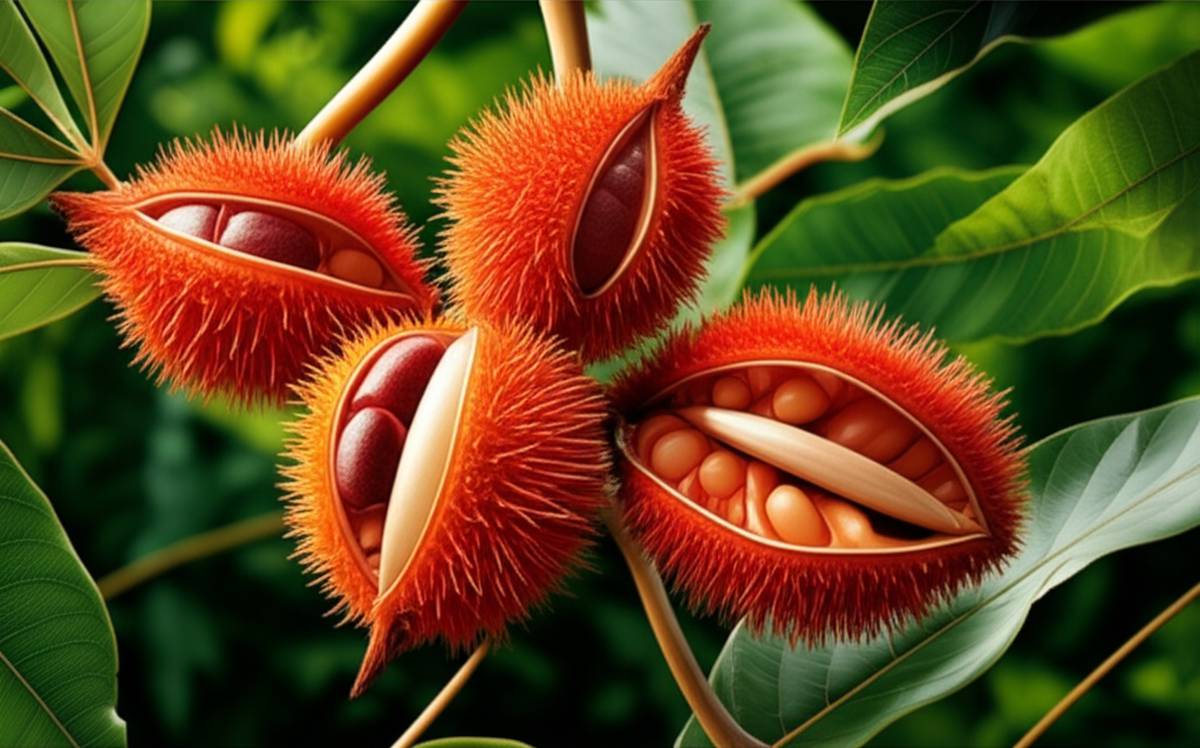 آکیوت (Annatto) | میوه عجیب درخت آناتو و خواص آن