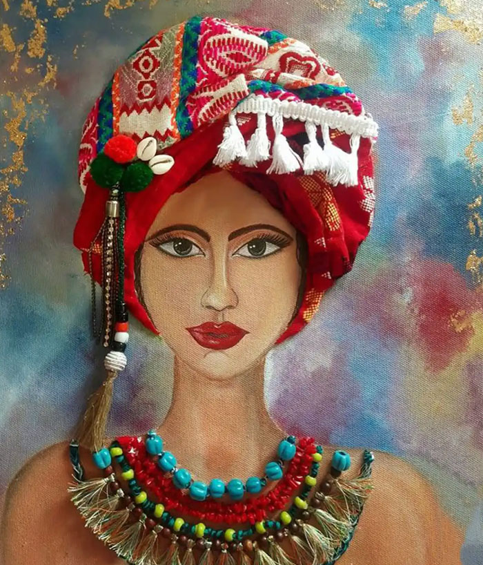 اکریلیک | روغن آموزش بافت دهی در نقاشی میکس مدیا