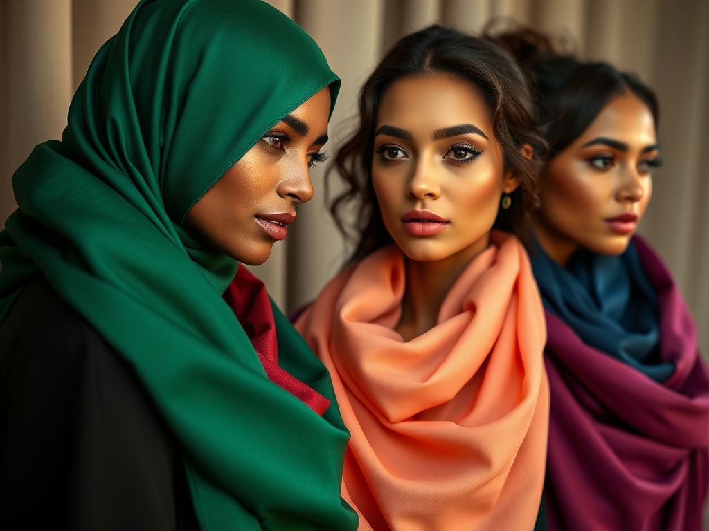 ابریشم | استایل بهترین رنگهای شال برای پوستهای سبزه